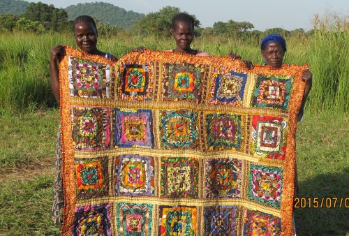 Congo logs in colors of orange and brown