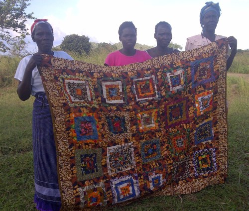 Another bed size Congo Log quilt. The photo doesn't do it justice.