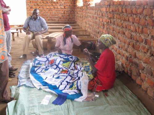 This quilt is going to be beautiful when it's completed.