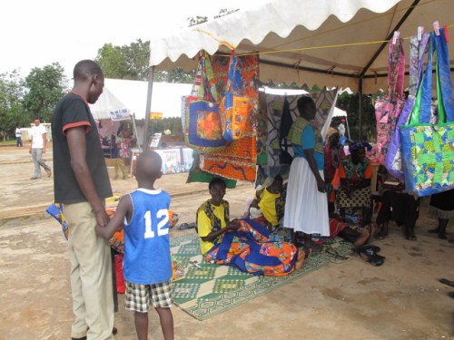 Our tent at the tradeshow.